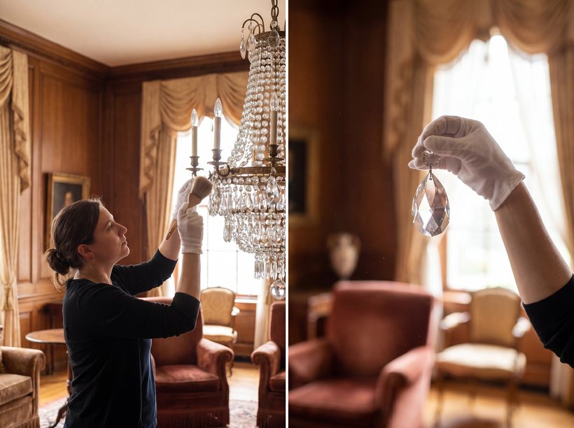 Støvbekæmpelse i museer og slotte uden at skade overflader